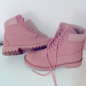 Pink boots